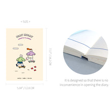 Load image into Gallery viewer, Monolike B6 Olly Molly Diary 6 Month Planner, Skateboard Coloring - Academic Planner, Weekly & Monthly Planner, Scheduler