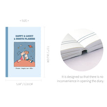 Load image into Gallery viewer, Monolike B6 Happy and Lucky Diary 6 Month Planner, Universe - Academic Planner, Weekly & Monthly Planner, Scheduler, Undated Planner, 128x182mm