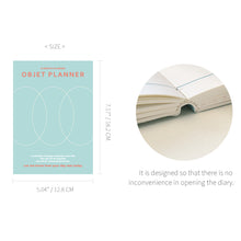 Load image into Gallery viewer, Monolike B6 Objet Diary 6 Month Planner, Mint - Academic Planner, Weekly & Monthly Planner, Scheduler