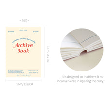 Load image into Gallery viewer, Monolike B6 Archive Diary 6 Month Planner, Ivory - Academic Planner, Weekly & Monthly Planner, Scheduler