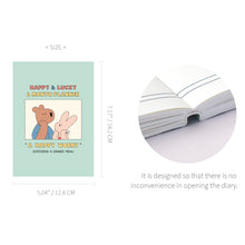 Load image into Gallery viewer, Monolike B6 Happy and Lucky Diary 6 Month Planner, Happy worry - Academic Planner, Weekly & Monthly Planner, Scheduler, Undated Planner, 128x182mm