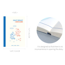 Load image into Gallery viewer, Monolike B6 Olly Molly Diary 6 Month Planner, Skateboard drawing - Academic Planner, Weekly & Monthly Planner, Scheduler