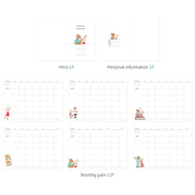 Load image into Gallery viewer, Monolike B6 Happy and Lucky Diary 6 Month Planner, Rooftop - Academic Planner, Weekly & Monthly Planner, Scheduler, Undated Planner, 128x182mm