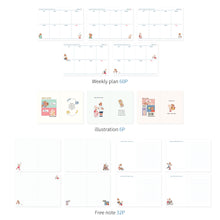 Load image into Gallery viewer, Monolike B6 Happy and Lucky Diary 6 Month Planner, Photo booth - Academic Planner, Weekly & Monthly Planner, Scheduler, Undated Planner, 128x182mm
