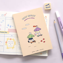 Load image into Gallery viewer, Monolike B6 Olly Molly Diary 6 Month Planner, Skateboard Coloring - Academic Planner, Weekly & Monthly Planner, Scheduler