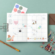 Load image into Gallery viewer, Monolike B6 Happy and Lucky Diary 6 Month Planner, Rooftop - Academic Planner, Weekly & Monthly Planner, Scheduler, Undated Planner, 128x182mm