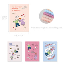 Load image into Gallery viewer, Monolike B6 Olly Molly Grid notebook 4p A SET - Mini note, Pocket note, Grid note, a portable note, 128x182mm, 80pages