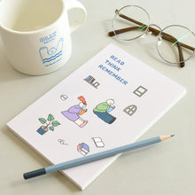 Load image into Gallery viewer, Monolike B6 Olly Molly Grid notebook 4p A SET - Mini note, Pocket note, Grid note, a portable note, 128x182mm, 80pages