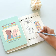 Load image into Gallery viewer, Monolike B6 Happy and Lucky Grid notebook 4p A SET - Mini note, Pocket note, Grid note, a portable note, 128x182mm, 80pages