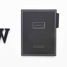 Load image into Gallery viewer, Monolike File Folders Black, 4 Black Pack with two pockets, Fits for A4 and letter size paper