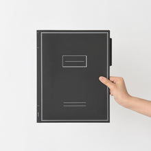 Load image into Gallery viewer, Monolike File Folders Black, 4 Black Pack with two pockets, Fits for A4 and letter size paper