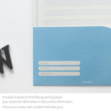 Load image into Gallery viewer, Monolike File Folders Blue, 4 Blue Pack with Two Pockets, Fits for A4 and Letter Size Paper