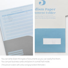 Load image into Gallery viewer, Monolike File Folders Gray, 4 Gray Pack with two pockets, Fits for A4 and letter size paper