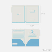 Load image into Gallery viewer, Monolike File Folders Gray, 4 Gray Pack with two pockets, Fits for A4 and letter size paper