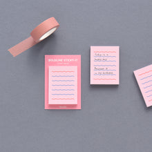 Load image into Gallery viewer, Monolike Color Boldline Sticky-It - 5p Set Self-Adhesive Memo Pad 50 Sheets