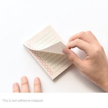 Load image into Gallery viewer, Monolike Memopad Boldline design SET - 4 Packs, 4 Different Designs, 100 Sheets Per Pad, Total 400 Sheets, Note pads, Writing pads, 3.15 x 4.17 Inches