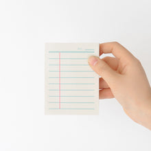 Load image into Gallery viewer, Monolike Memopad Boldline design SET - 4 Packs, 4 Different Designs, 100 Sheets Per Pad, Total 400 Sheets, Note pads, Writing pads, 3.15 x 4.17 Inches