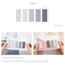 Load image into Gallery viewer, Monolike Magnetic Bookmarks Misty + Ocean, 10 Pieces