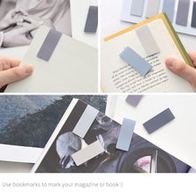 Load image into Gallery viewer, Monolike Magnetic Bookmarks Misty + Ocean, 10 Pieces