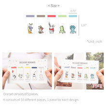 Load image into Gallery viewer, Monolike Magnetic Bookmarks Buddy ver.1 + ver.2, 10 Pieces