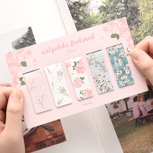 Load image into Gallery viewer, Monolike Magnetic Bookmarks Floral, Set of 5