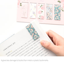 Load image into Gallery viewer, Monolike Magnetic Bookmarks Floral, Set of 5