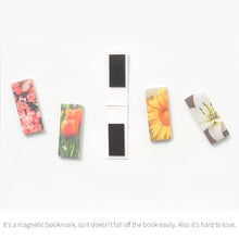 Load image into Gallery viewer, Monolike Magnetic Bookmarks Garden Flower, 10 Pieces