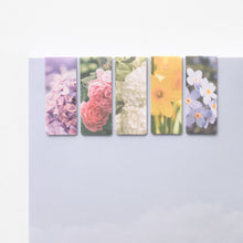 Load image into Gallery viewer, Monolike Magnetic Bookmarks Garden Flower ver.2, Set of 5