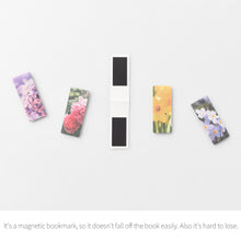 Load image into Gallery viewer, Monolike Magnetic Bookmarks Garden Flower ver.2, Set of 5