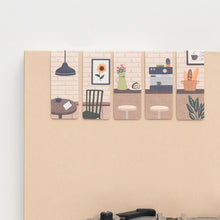 Load image into Gallery viewer, Monolike Magnetic Bookmarks Cosy cafe, Set of 5