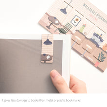 Load image into Gallery viewer, Monolike Magnetic Bookmarks Cosy cafe, Set of 5