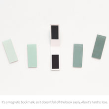 Load image into Gallery viewer, Monolike Magnetic Bookmarks Emerald, Set of 5