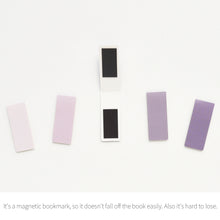 Load image into Gallery viewer, Monolike Magnetic Bookmarks Lavender, Set of 5