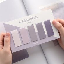 Load image into Gallery viewer, Monolike Magnetic Bookmarks Lavender, Set of 5