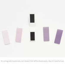 Load image into Gallery viewer, Monolike Magnetic Bookmarks Lavender + Emerald, 10 Pieces