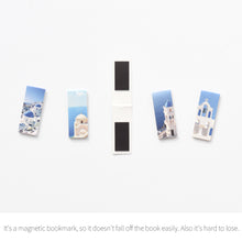 Load image into Gallery viewer, Monolike Magnetic Bookmarks Santorini, Set of 5