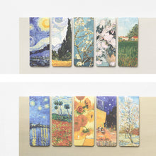 Load image into Gallery viewer, Monolike Magnetic Bookmarks Vincent van Gogh ver.1 + ver.2, 10 Pieces