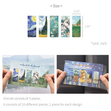 Load image into Gallery viewer, Monolike Magnetic Bookmarks Vincent van Gogh ver.1 + ver.2, 10 Pieces