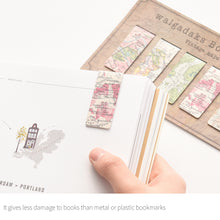 Load image into Gallery viewer, Monolike Magnetic Bookmarks Vintage Maps, Set of 5