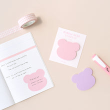 Load image into Gallery viewer, Monolike Bubble Bear Sticky-it - 8p Set Self-Adhesive Memo Pad 30 Sheets