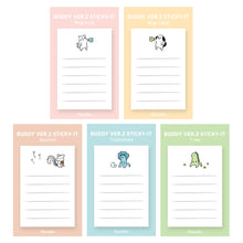 Load image into Gallery viewer, Monolike Buddy Ver.2 Sticky-it - 5p Set Self-Adhesive Memo Pad 50 Sheets
