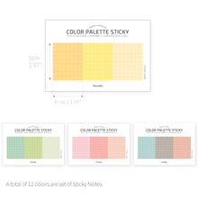 Load image into Gallery viewer, Monolike Color Palette Sticky Grid 300 C Set 4p - Self-Adhesive Memo Pad 30 sheets