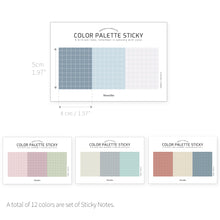 Load image into Gallery viewer, Monolike Color Palette Sticky Grid 300 D Set 4p - Self-Adhesive Memo Pad 30 sheets