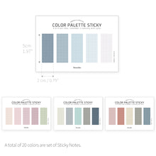 Load image into Gallery viewer, Monolike Color Palette Sticky Grid 500 D Set 4p - Self-Adhesive Memo Pad 30 sheets