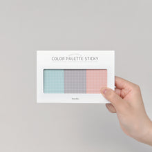 Load image into Gallery viewer, Monolike Color Palette Sticky Grid 300 D Set 4p - Self-Adhesive Memo Pad 30 sheets