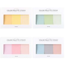 Load image into Gallery viewer, Monolike Color Palette Sticky Grid 300 C Set 4p - Self-Adhesive Memo Pad 30 sheets