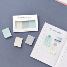 Load image into Gallery viewer, Monolike Color Palette Sticky Grid 300 D Set 4p - Self-Adhesive Memo Pad 30 sheets
