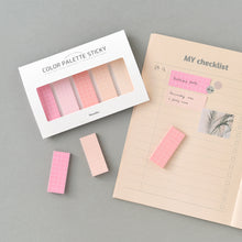 Load image into Gallery viewer, Monolike Color Palette Sticky Grid 500 C Set 4p - Self-Adhesive Memo Pad 30 sheets