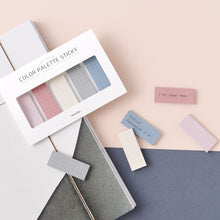 Load image into Gallery viewer, Monolike Color Palette Sticky Grid 500 D Set 4p - Self-Adhesive Memo Pad 30 sheets