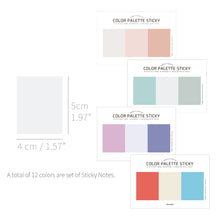Load image into Gallery viewer, Monolike Colour palette Sticky Solid 301 A SET 4p - Self-Adhesive Memo Pad 30 sheets